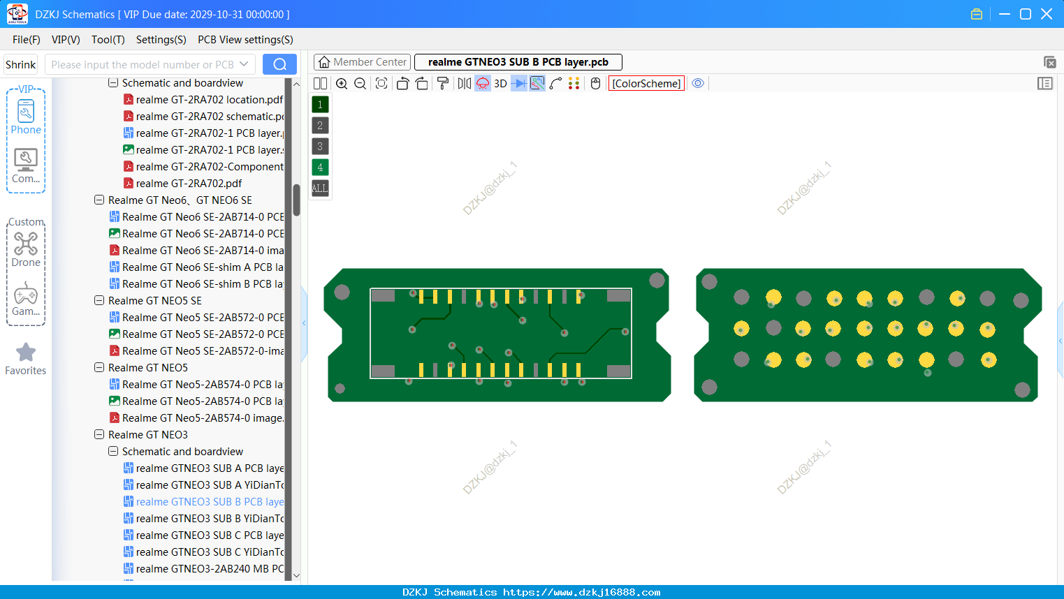 Realme GTNEO3 SUB B PCB Layer